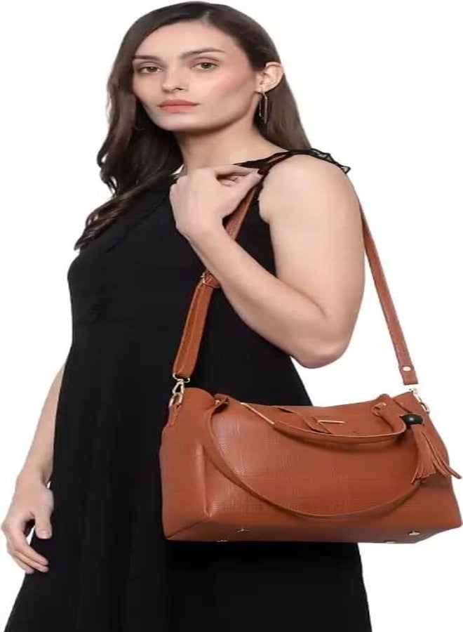 DANIEL CLARK Handbags For Women Combo (Set of 2) (Tangerine) - Image 3